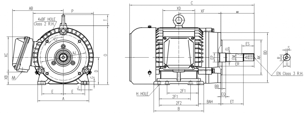 NEMA Standard JM/JP Premium Efficiency Electric Motor Installation
