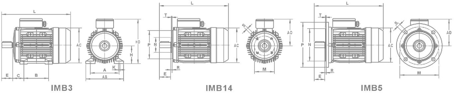 MY Series Aluminum Housing Single Phase Capacitor-Run Induction Motor Installation