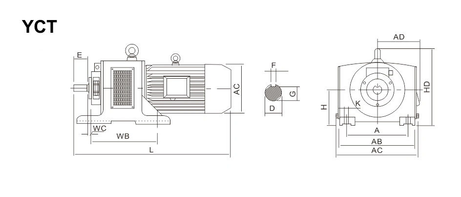 YCT Series Electromagnetic Speed Regulation Three-Phase Asynchronous Motor Installation