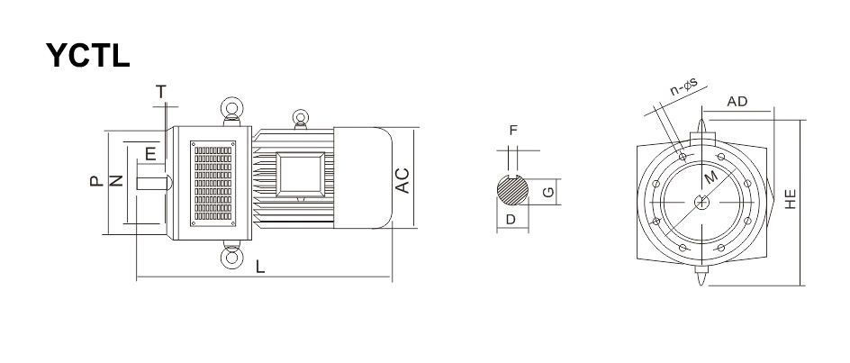 YCTL Series Electromagnetic Speed Regulation Three-Phase Asynchronous Motor Installation