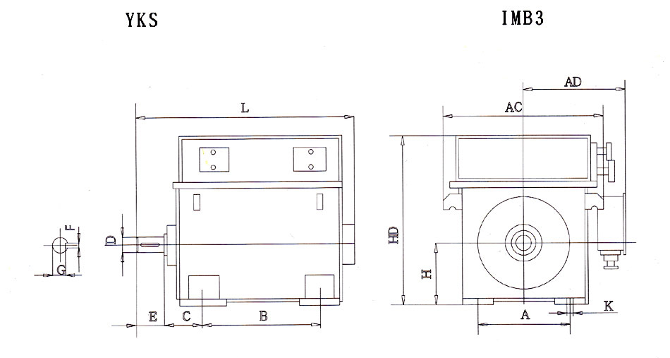 YKS Series IC81W Air-Water Cooled High Voltage 6KV 10KV Squirrel Cage Motor Installation
